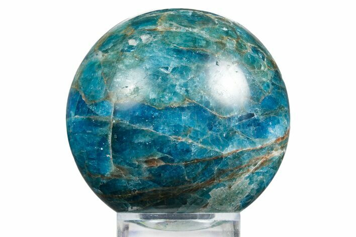 Bright Blue Apatite Sphere - Madagascar #334063